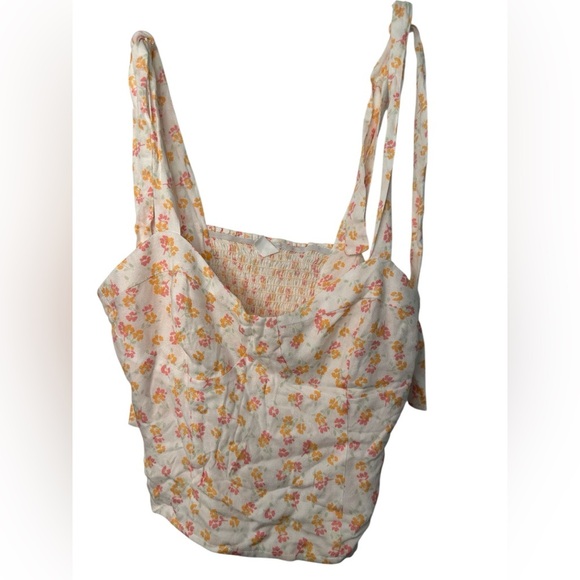 BP Floral Tie Strap Corset Tank NWT - Picture 1 of 9